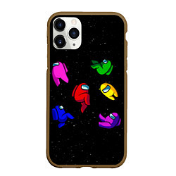 Чехол iPhone 11 Pro матовый Among Us, цвет: 3D-коричневый