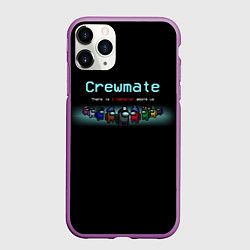 Чехол iPhone 11 Pro матовый Among us, цвет: 3D-фиолетовый