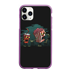 Чехол iPhone 11 Pro матовый Zombie, цвет: 3D-фиолетовый