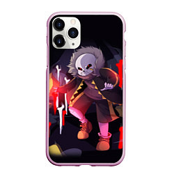 Чехол iPhone 11 Pro матовый UNDERTALE, цвет: 3D-розовый