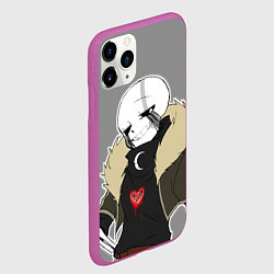 Чехол iPhone 11 Pro матовый UNDERTALE, цвет: 3D-фиолетовый — фото 2