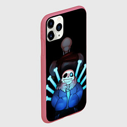 Чехол iPhone 11 Pro матовый UNDERTALE, цвет: 3D-малиновый — фото 2