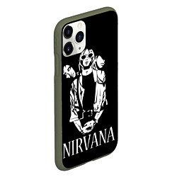 Чехол iPhone 11 Pro матовый NIRVANA, цвет: 3D-темно-зеленый — фото 2