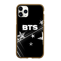 Чехол iPhone 11 Pro матовый BTS бойбенд Stars, цвет: 3D-коричневый