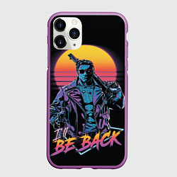 Чехол iPhone 11 Pro матовый I WILL BE BACK TERMINATOR, цвет: 3D-фиолетовый