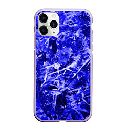 Чехол iPhone 11 Pro матовый Dark Blue Gan, цвет: 3D-светло-сиреневый