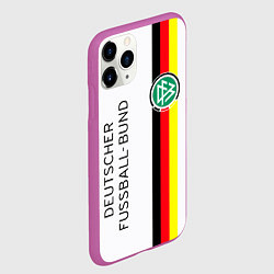 Чехол iPhone 11 Pro матовый СБОРНАЯ ГЕРМАНИЯ, цвет: 3D-фиолетовый — фото 2
