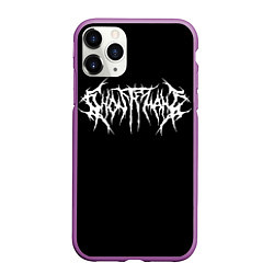 Чехол iPhone 11 Pro матовый GHOSTEMANE НА СПИНЕ, цвет: 3D-фиолетовый