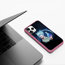 Чехол iPhone 11 Pro матовый Dr Stone, цвет: 3D-малиновый — фото 2