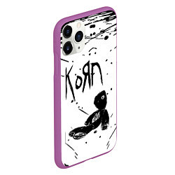 Чехол iPhone 11 Pro матовый Korn, цвет: 3D-фиолетовый — фото 2