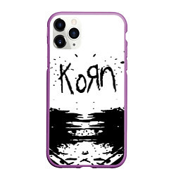 Чехол iPhone 11 Pro матовый Korn, цвет: 3D-фиолетовый