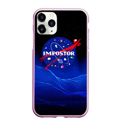 Чехол iPhone 11 Pro матовый IMPOSTOR NASA, цвет: 3D-розовый