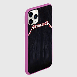 Чехол iPhone 11 Pro матовый Metallica, цвет: 3D-фиолетовый — фото 2