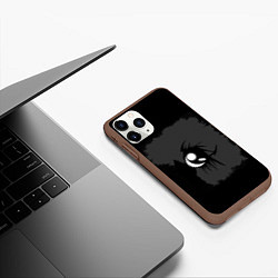 Чехол iPhone 11 Pro матовый FALSH SMILE, цвет: 3D-коричневый — фото 2