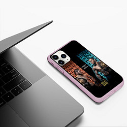 Чехол iPhone 11 Pro матовый KHABIB VS GAETHJE, цвет: 3D-розовый — фото 2