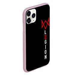 Чехол iPhone 11 Pro матовый Watch Dogs: Legion, цвет: 3D-розовый — фото 2