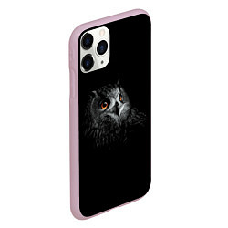 Чехол iPhone 11 Pro матовый Сова, цвет: 3D-розовый — фото 2