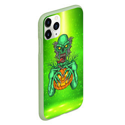 Чехол iPhone 11 Pro матовый Zombie, цвет: 3D-салатовый — фото 2