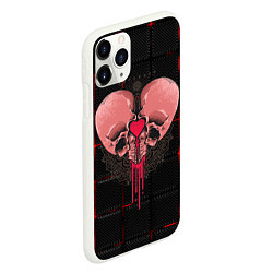 Чехол iPhone 11 Pro матовый Halloween love, цвет: 3D-белый — фото 2