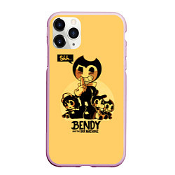 Чехол iPhone 11 Pro матовый Bendy And The Ink Machine, цвет: 3D-розовый