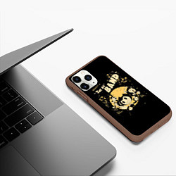 Чехол iPhone 11 Pro матовый Bendy And The Ink Machine, цвет: 3D-коричневый — фото 2