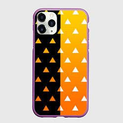 Чехол iPhone 11 Pro матовый ZENITSU ЗЕНИТСУ КИМОНО, цвет: 3D-фиолетовый