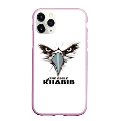 Чехол iPhone 11 Pro матовый Орел, цвет: 3D-розовый