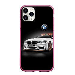 Чехол iPhone 11 Pro матовый Safety car, цвет: 3D-малиновый