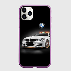 Чехол iPhone 11 Pro матовый Safety car, цвет: 3D-фиолетовый