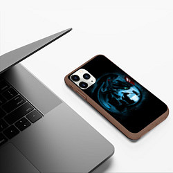 Чехол iPhone 11 Pro матовый Как приручить дракона, цвет: 3D-коричневый — фото 2