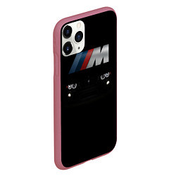 Чехол iPhone 11 Pro матовый BMW M, цвет: 3D-малиновый — фото 2