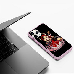 Чехол iPhone 11 Pro матовый Genshin Impact Klee, цвет: 3D-розовый — фото 2