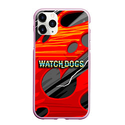 Чехол iPhone 11 Pro матовый Watch Dogs Recing, цвет: 3D-розовый