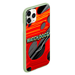 Чехол iPhone 11 Pro матовый Watch Dogs Recing, цвет: 3D-салатовый — фото 2
