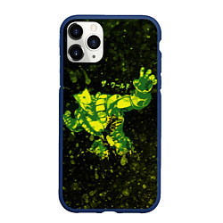 Чехол iPhone 11 Pro матовый JOJOS BIZARRE ZA WARUDO, цвет: 3D-тёмно-синий