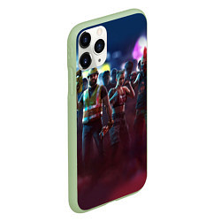 Чехол iPhone 11 Pro матовый Watch dogs Z, цвет: 3D-салатовый — фото 2