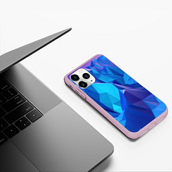 Чехол iPhone 11 Pro матовый NEON CRYSTALLS, цвет: 3D-розовый — фото 2