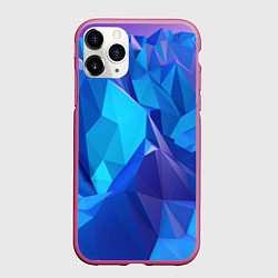 Чехол iPhone 11 Pro матовый NEON CRYSTALLS, цвет: 3D-малиновый