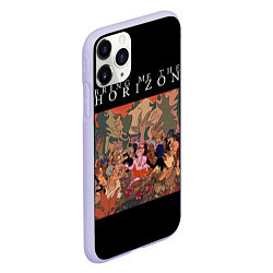 Чехол iPhone 11 Pro матовый BRING ME THE HORIZON, цвет: 3D-светло-сиреневый — фото 2