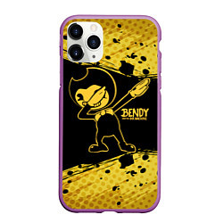 Чехол iPhone 11 Pro матовый BENDY AND THE INK MACHINE, цвет: 3D-фиолетовый