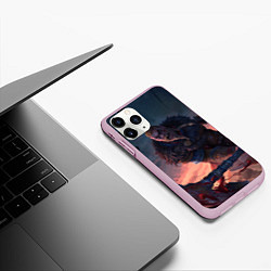 Чехол iPhone 11 Pro матовый ASSASSINS CREED VALHALLA, цвет: 3D-розовый — фото 2