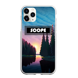 Чехол iPhone 11 Pro матовый SCOPE, цвет: 3D-белый