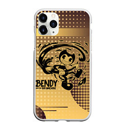 Чехол iPhone 11 Pro матовый BENDY AND THE INK MACHINE, цвет: 3D-белый