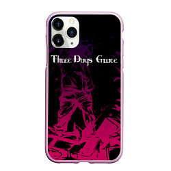 Чехол iPhone 11 Pro матовый THREE DAYS GRACE, цвет: 3D-розовый