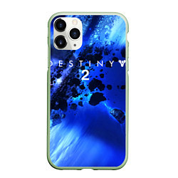 Чехол iPhone 11 Pro матовый DESTINY 2, цвет: 3D-салатовый