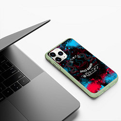Чехол iPhone 11 Pro матовый SPICE RAMEN DESTINY 2, цвет: 3D-салатовый — фото 2