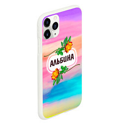 Чехол iPhone 11 Pro матовый Альбина, цвет: 3D-белый — фото 2