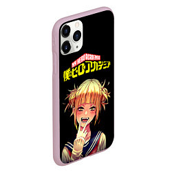 Чехол iPhone 11 Pro матовый Моя геройская академия, цвет: 3D-розовый — фото 2