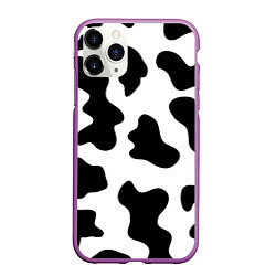 Чехол iPhone 11 Pro матовый Му-му, цвет: 3D-фиолетовый