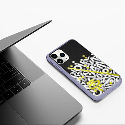 Чехол iPhone 11 Pro матовый GRAFFITY, цвет: 3D-светло-сиреневый — фото 2